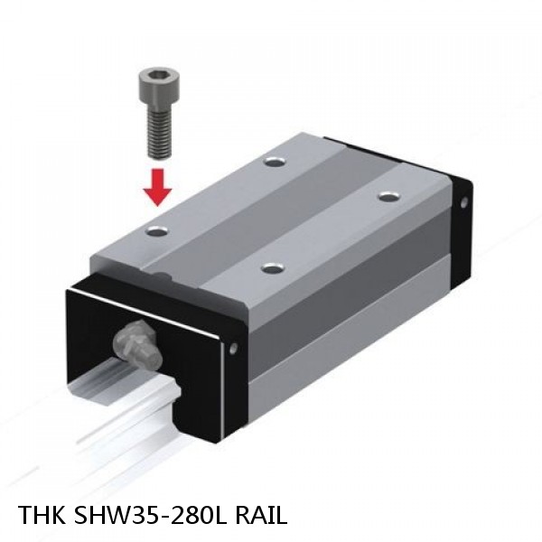 SHW35-280L RAIL THK Linear Bearing,Linear Motion Guides,Wide, Low Gravity Center Caged Ball LM Guide (SHW),Wide Rail (SHW)