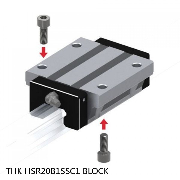 HSR20B1SSC1 BLOCK THK Linear Bearing,Linear Motion Guides,Global Standard LM Guide (HSR),HSR-B Block