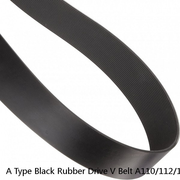 A Type Black Rubber Drive V Belt A110/112/113/114/115/ 118 /120/124/125/126 Inner Girth industrial Transmission Belt