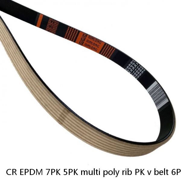 CR EPDM 7PK 5PK multi poly rib PK v belt 6PK v-ribbed automotive ribbed belt