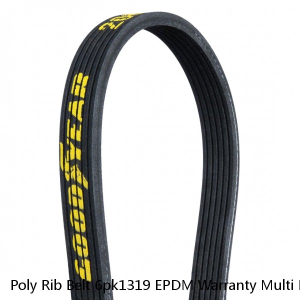 Poly Rib Belt 6pk1319 EPDM Warranty Multi Rib V Belt for Delong M3000
