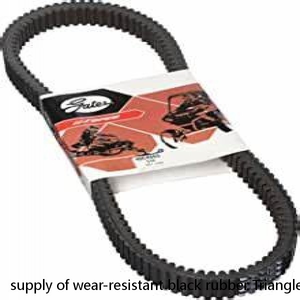 supply of wear-resistant black rubber Triangle belt Gates V belts